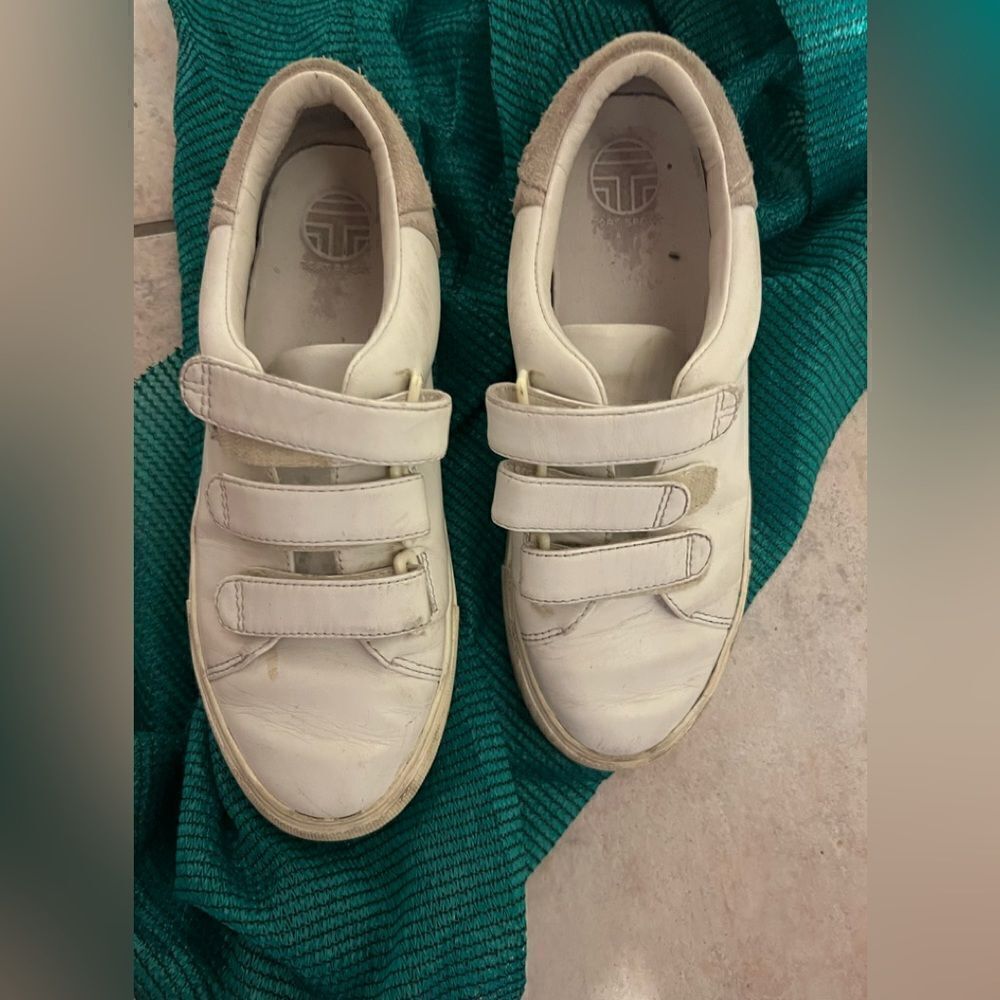 Tory burch Sport Sneakers logo back flats strap shoes